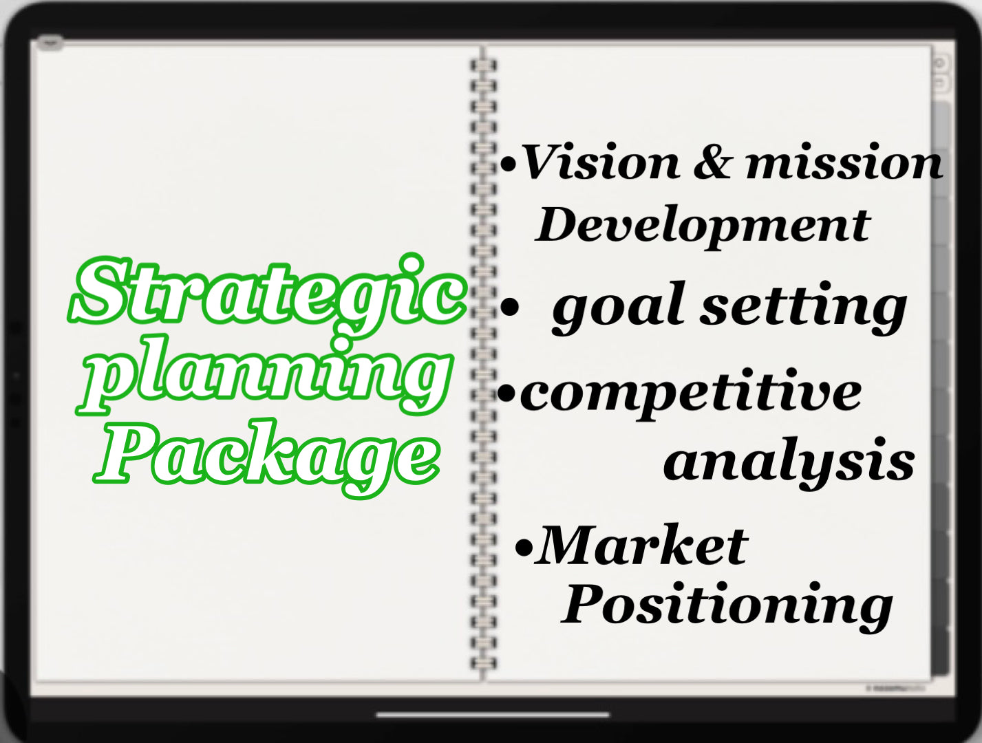 Strategic planning services